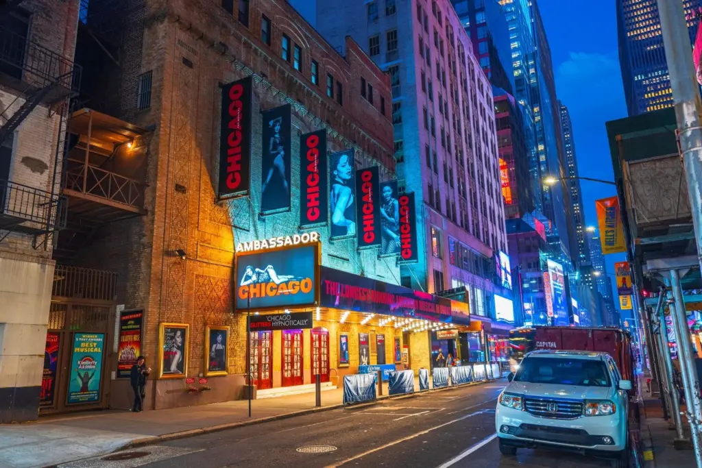 Chicago el musical en Broadway en Nueva York inspirado en crímenes reales de Illinois