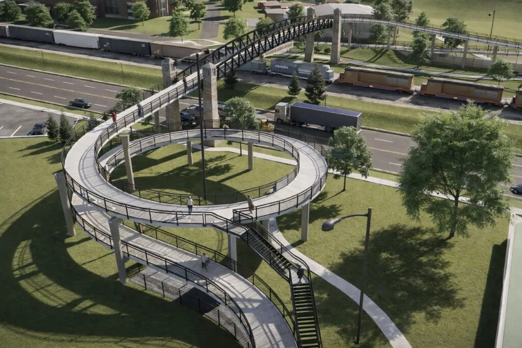 Puente peatonal Mount Prospect en Chicago mejora movilidad, seguridad y desarrollo urbano en abril de 2026