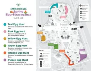 Pascua en Chicago con familias buscando huevos en parques durante eventos de primavera en Estados Unidos