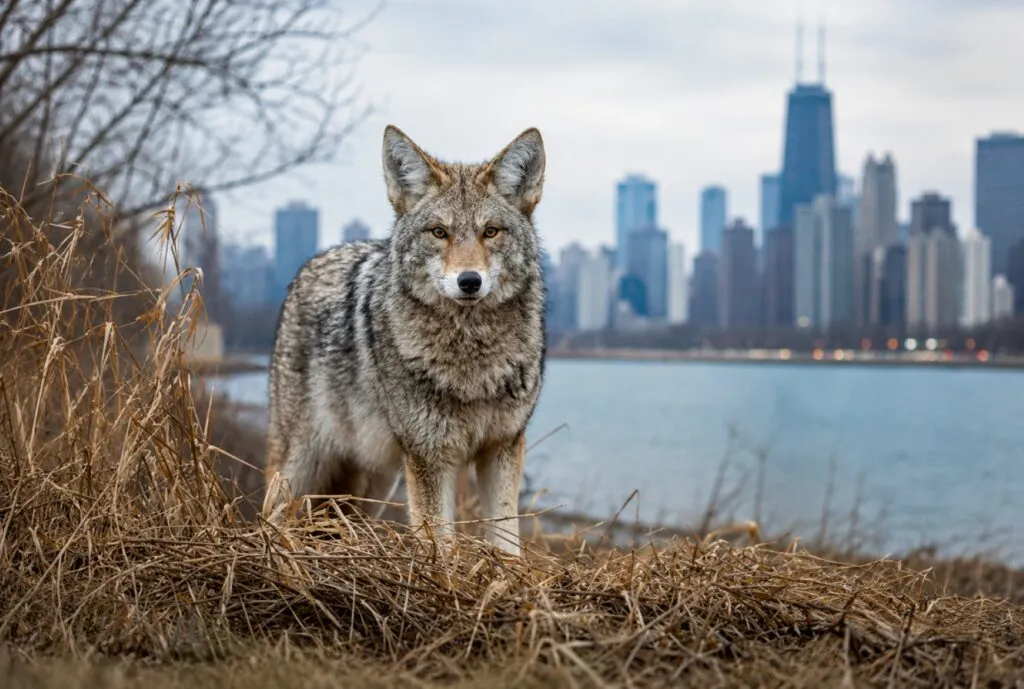 Coyotes urbanos fortalecen el equilibrio ecológico en parques de Chicago