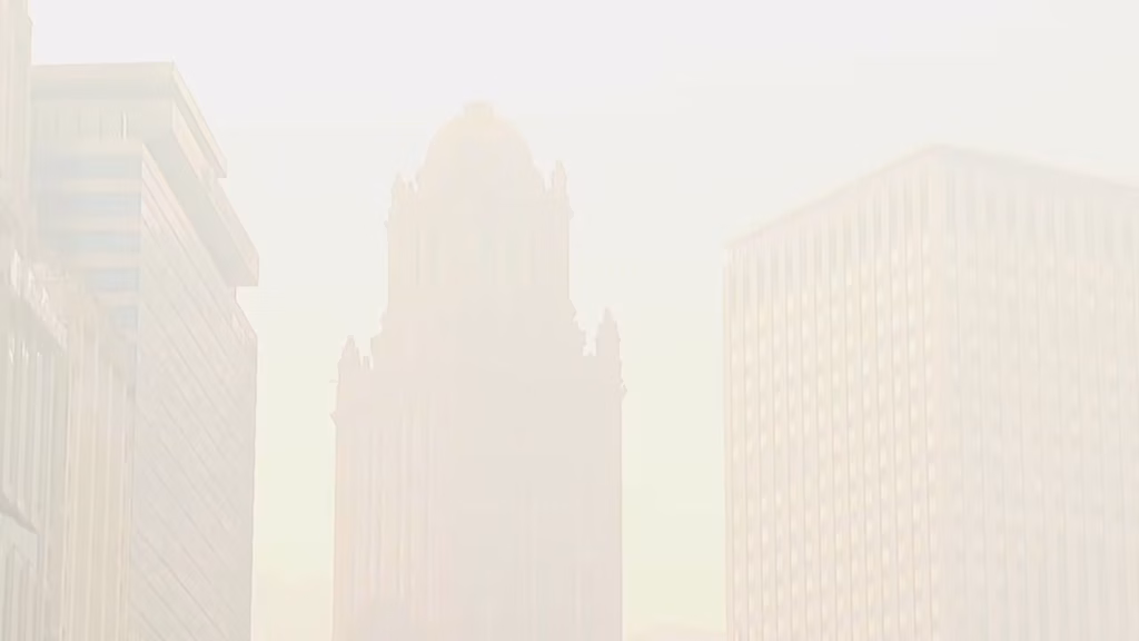 humo de incendios en Chicago