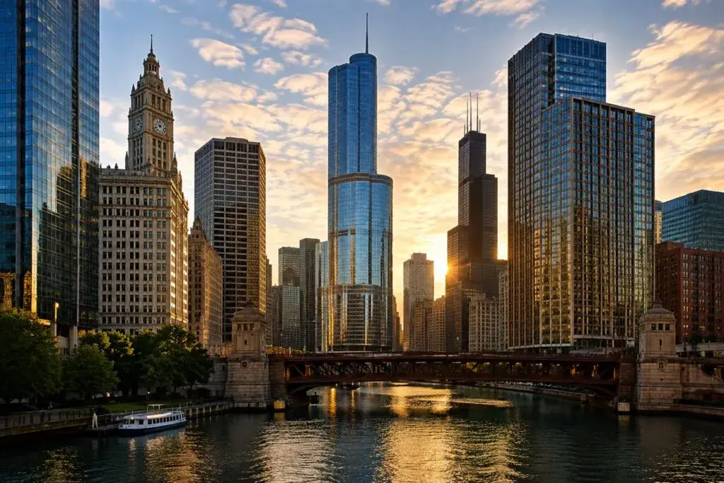 Arquitectura Chicago con edificios imprescindibles que muestran la evolución urbana y el legado arquitectónico de la ciudad.