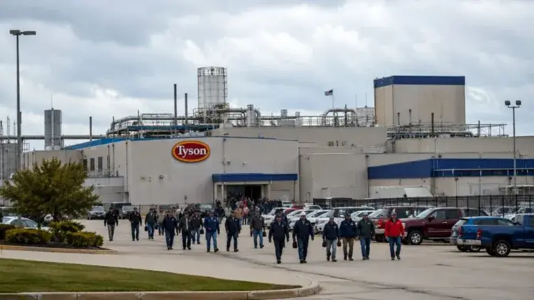 Cierre de Tyson Foods en Illinois afecta más de 2,000 empleos en una planta de carne vacuna