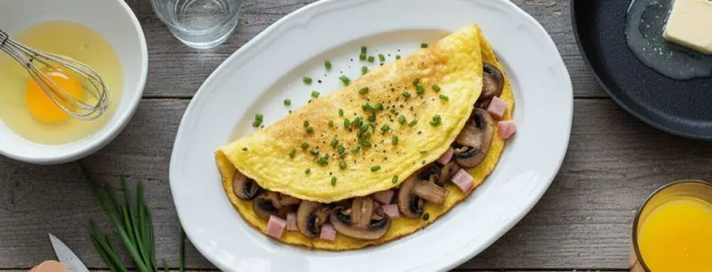 Omelette servido durante un brunch en un restaurante de Chicago.
