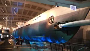 Submarino alemán U-505 exhibido en el Griffin Museum of Science and Industry de Chicago.