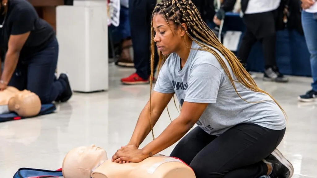 Capacitación para salvar vidas en Chicago enseña a vecinos técnicas para controlar hemorragias durante una emergencia.